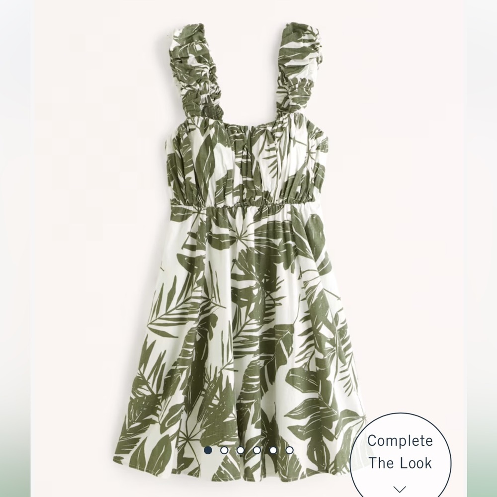 Abercrombie Puff Strap Babydoll mini dress nwt